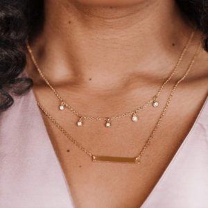 Fosterie Layered Gen Necklace, Brand New